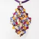 Symphony - Malvina Rhombus M-Purple Suedine - 2